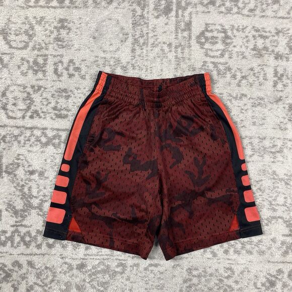 Nike Dri-Fit Elite Basketball Shorts Kids Black/Red CD7584-618 Size Medium - Picture 1 of 5